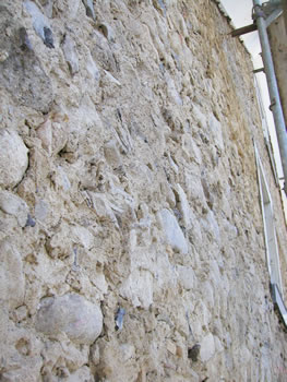 Fassade ohne Putz